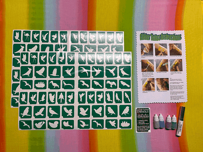 bird tattoo stencil kit