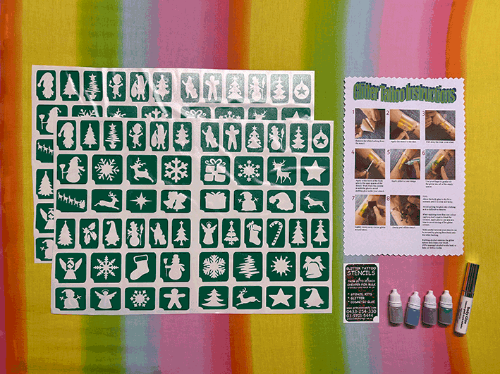 Christmas Tattoo Stencils