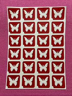 Stencil Sheet 1 (24 Stencils on A4 Sheet)